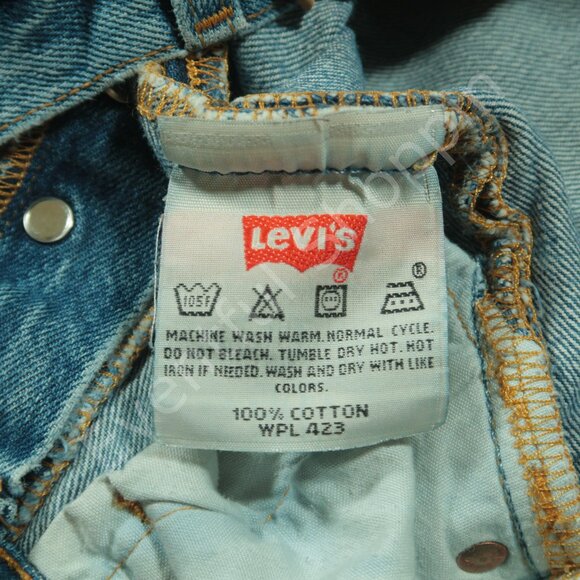 Vintage Levis 501 Jeans Mens 31 Blue Denim Made in USA - Picture 6 of 8